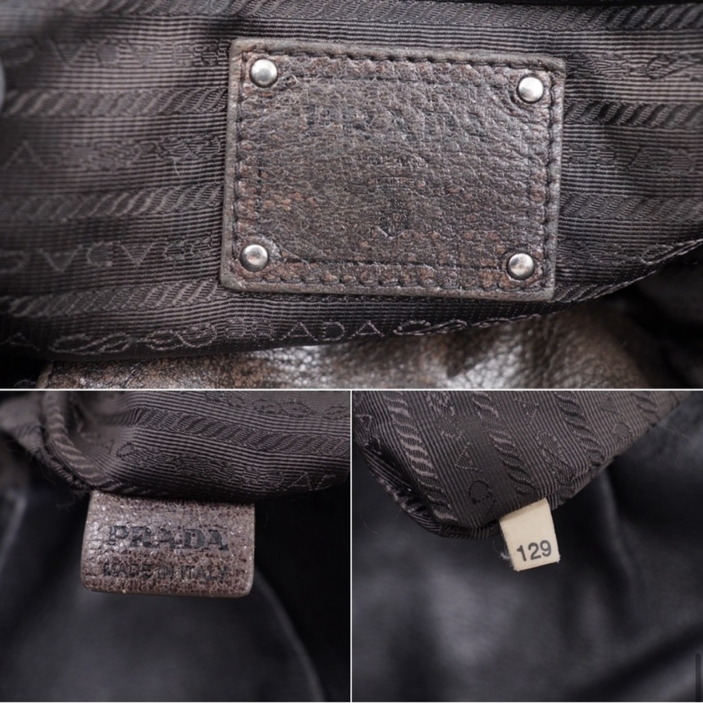PRADA Black Cervo Leather Chain Bag - Picture 9 of 13